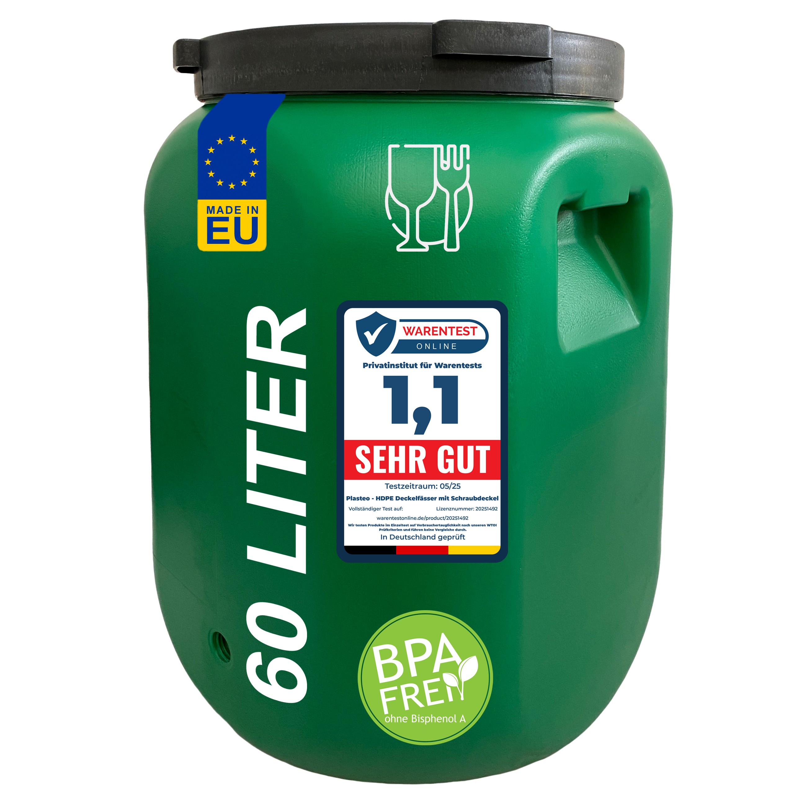 60 Liter Schraubdeckelfass