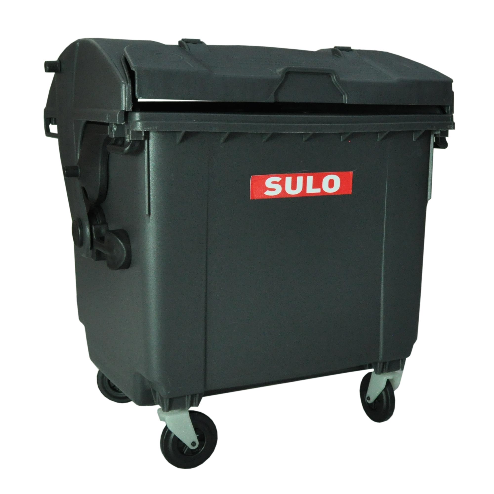 22101_1c Mini Müllcontainer 1100 Liter Runddeckel