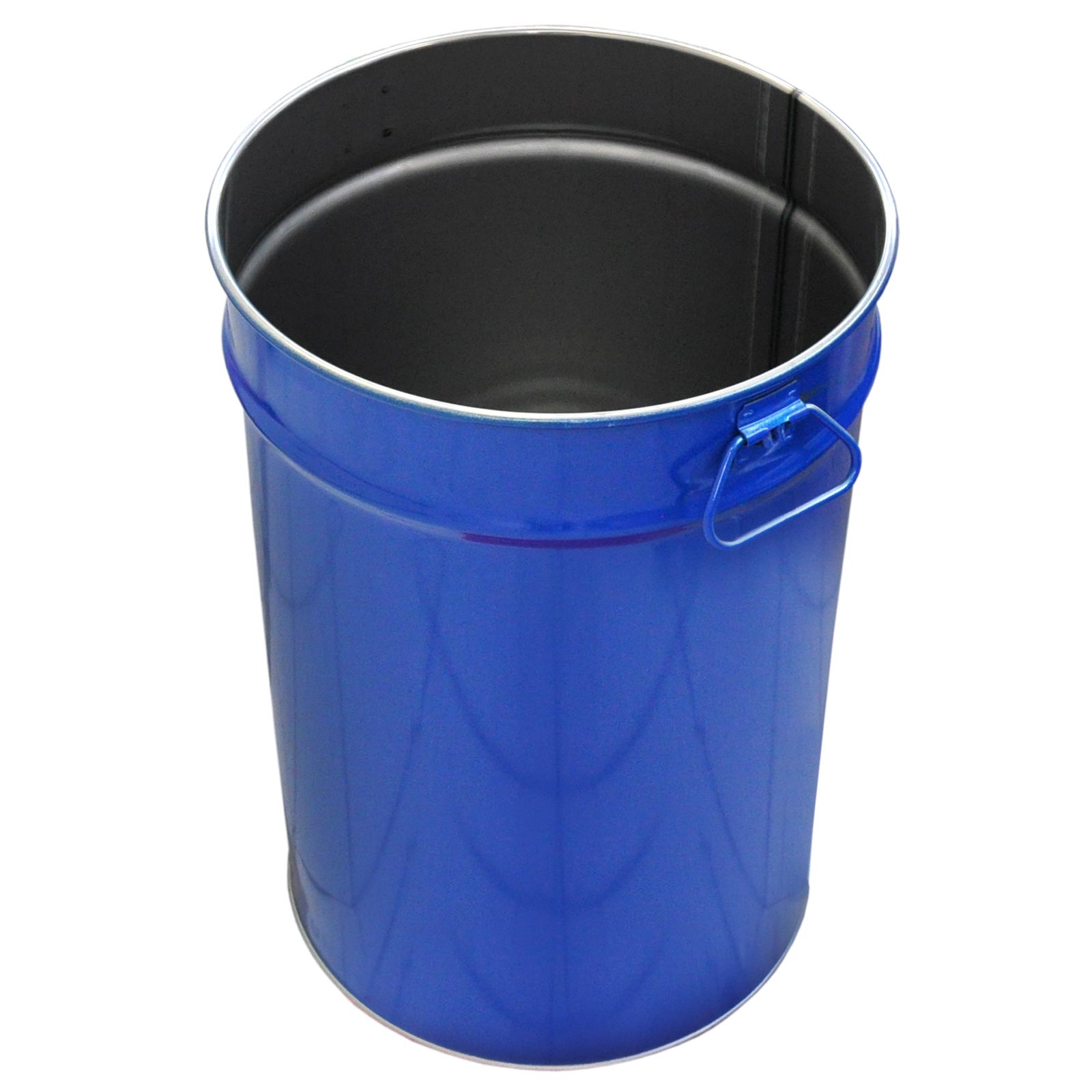 Stahlfass 60 Liter Deckelfass blau