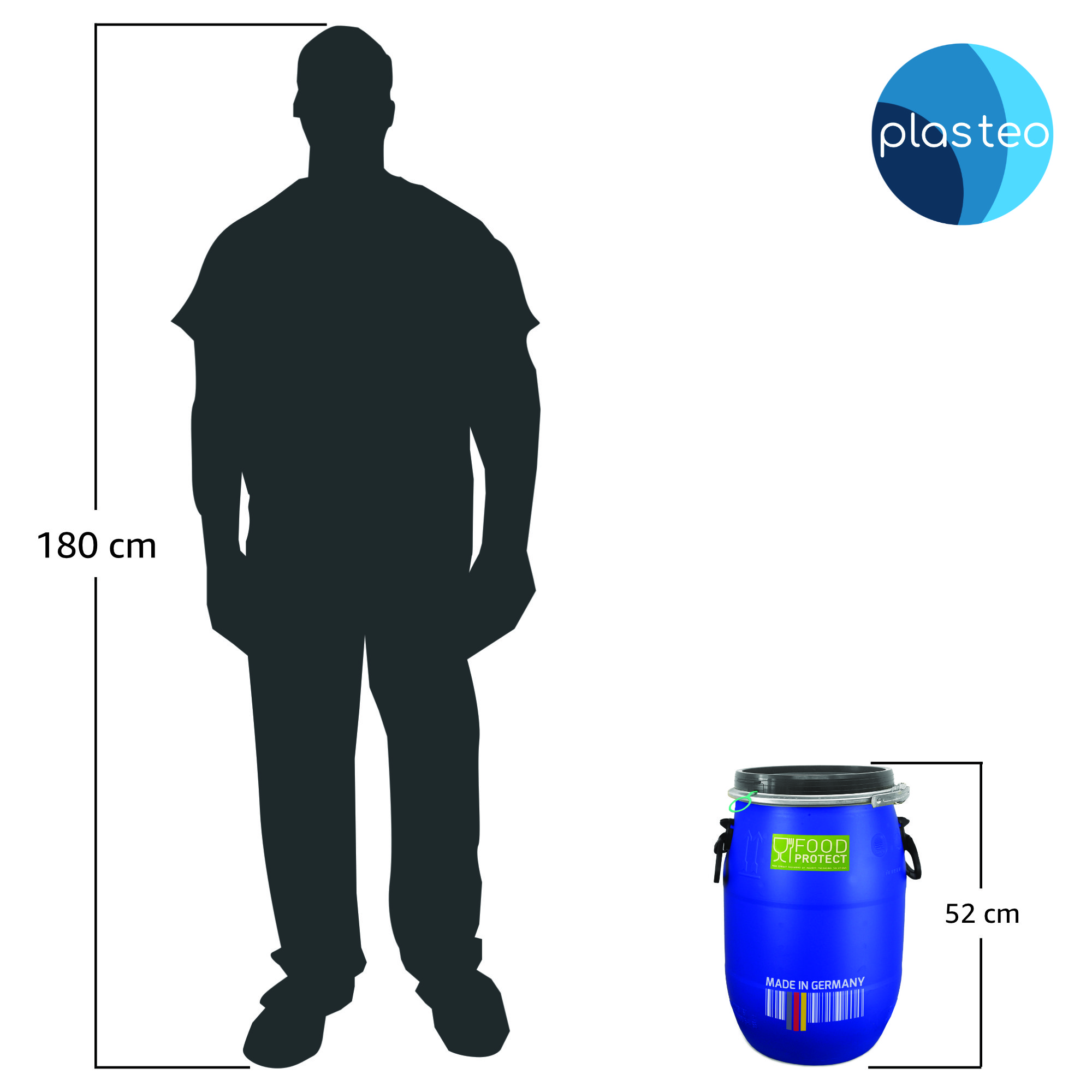 30 Liter Deckelfass Lebensmittelecht FDA 30 Liter Deckelfass Lebensmittelecht FDA