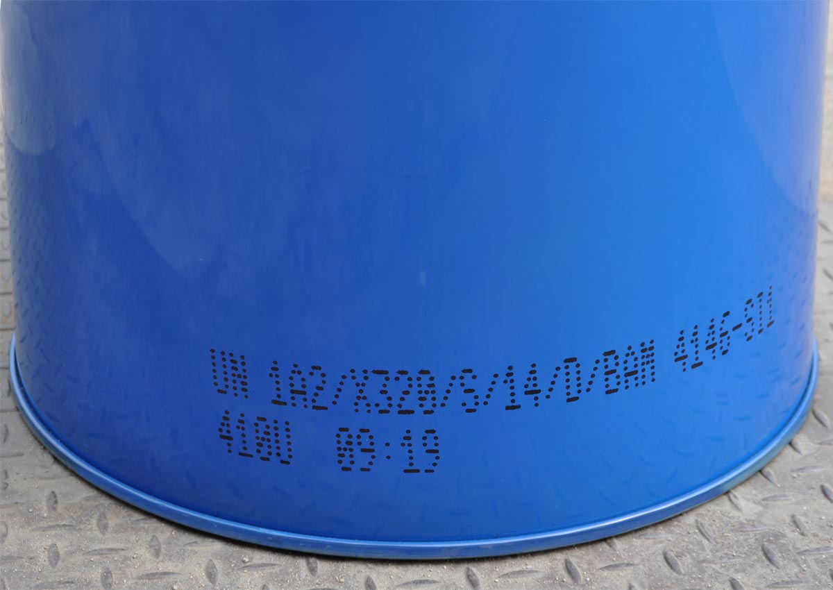 Deckelfass 213 Liter blau