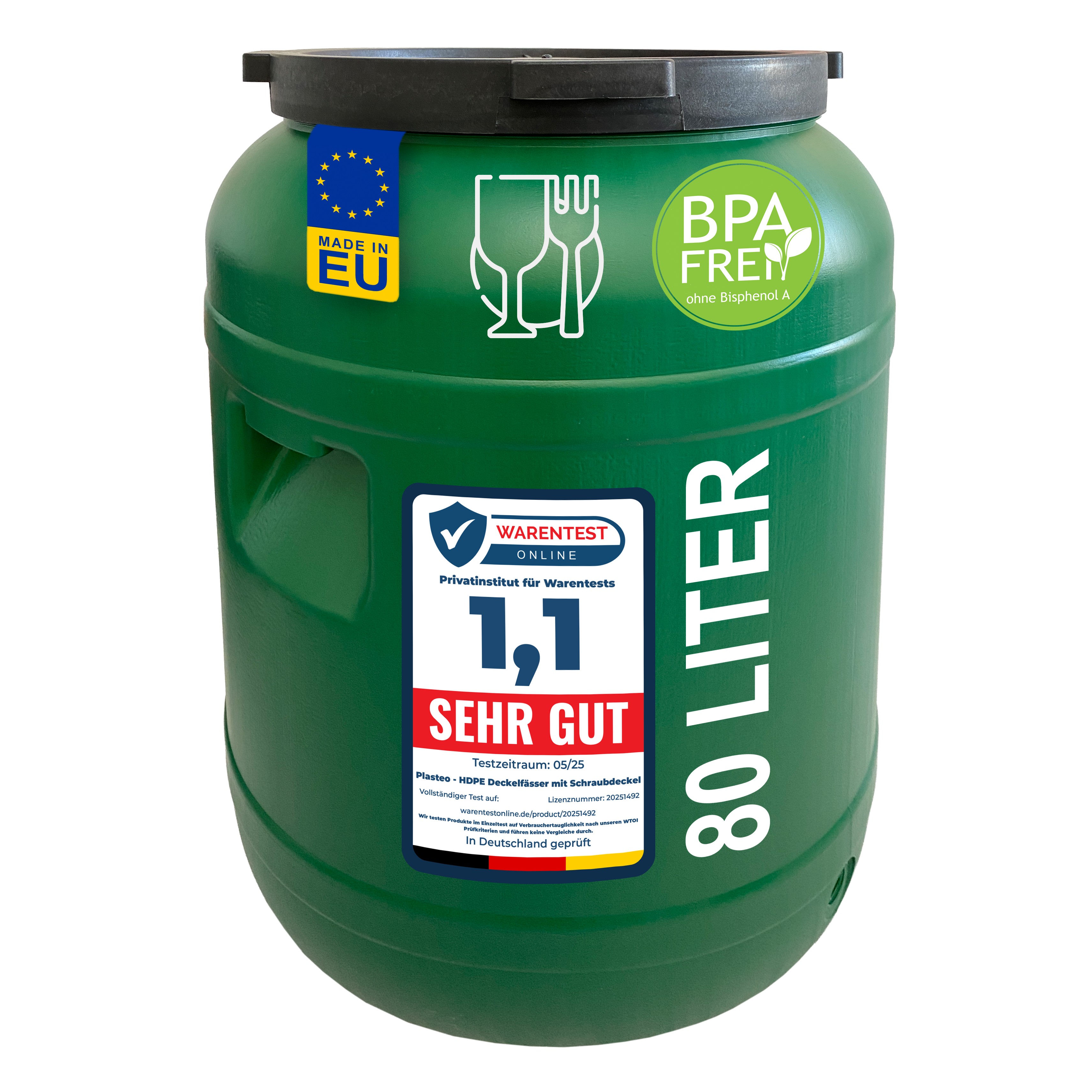 80 Liter Schraubdeckelfass