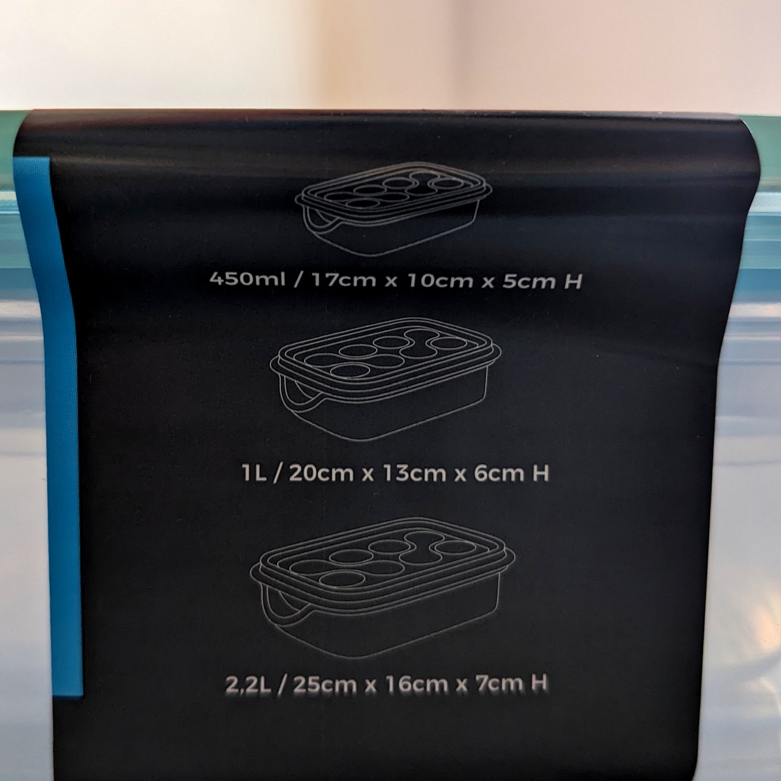 22564_1h 3er Set Lebensmitteldosen 0,45L + 1L + 2,2L