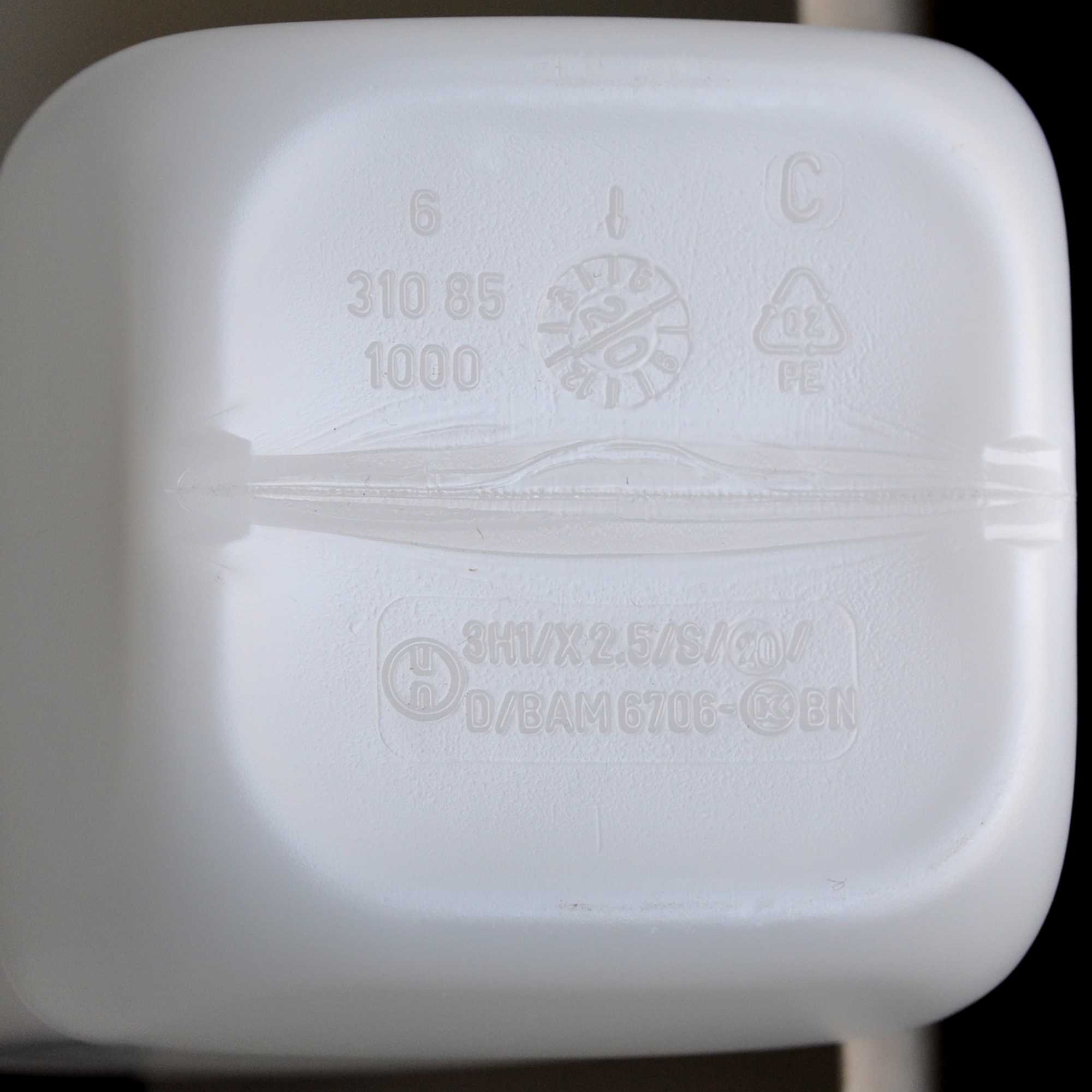 22433_1e 1000 ml Weithalsflasche mit Gefahrgutzulassung chemikalienbeständig Laborqualität