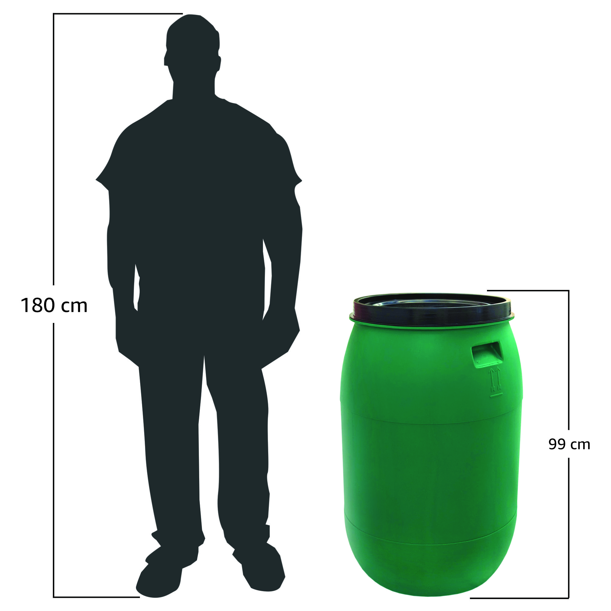 220 Liter Deckelfass Made in EU