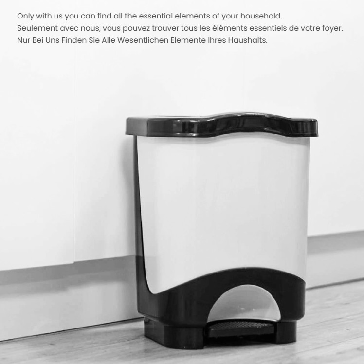 22541_1i 3er Set Abfalleimer 6 Liter +13 Liter +28 Liter