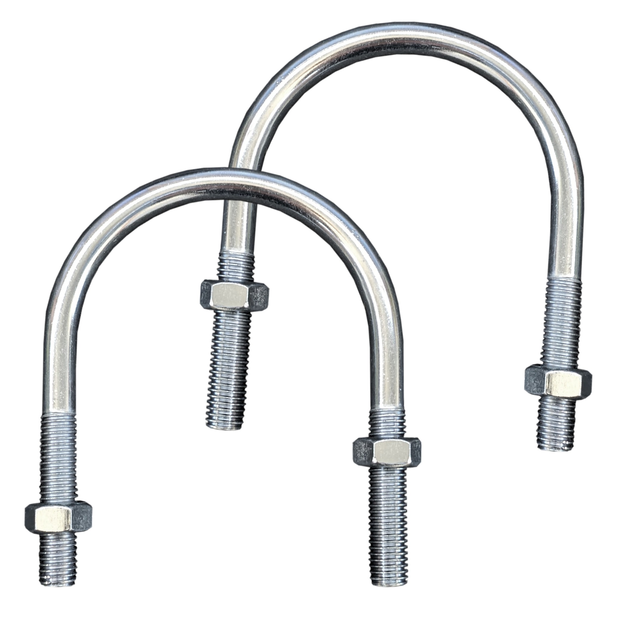 2 Rundstahlbügel für Sulo/Weber Papierkorb zur Montage an einem Rundrohr