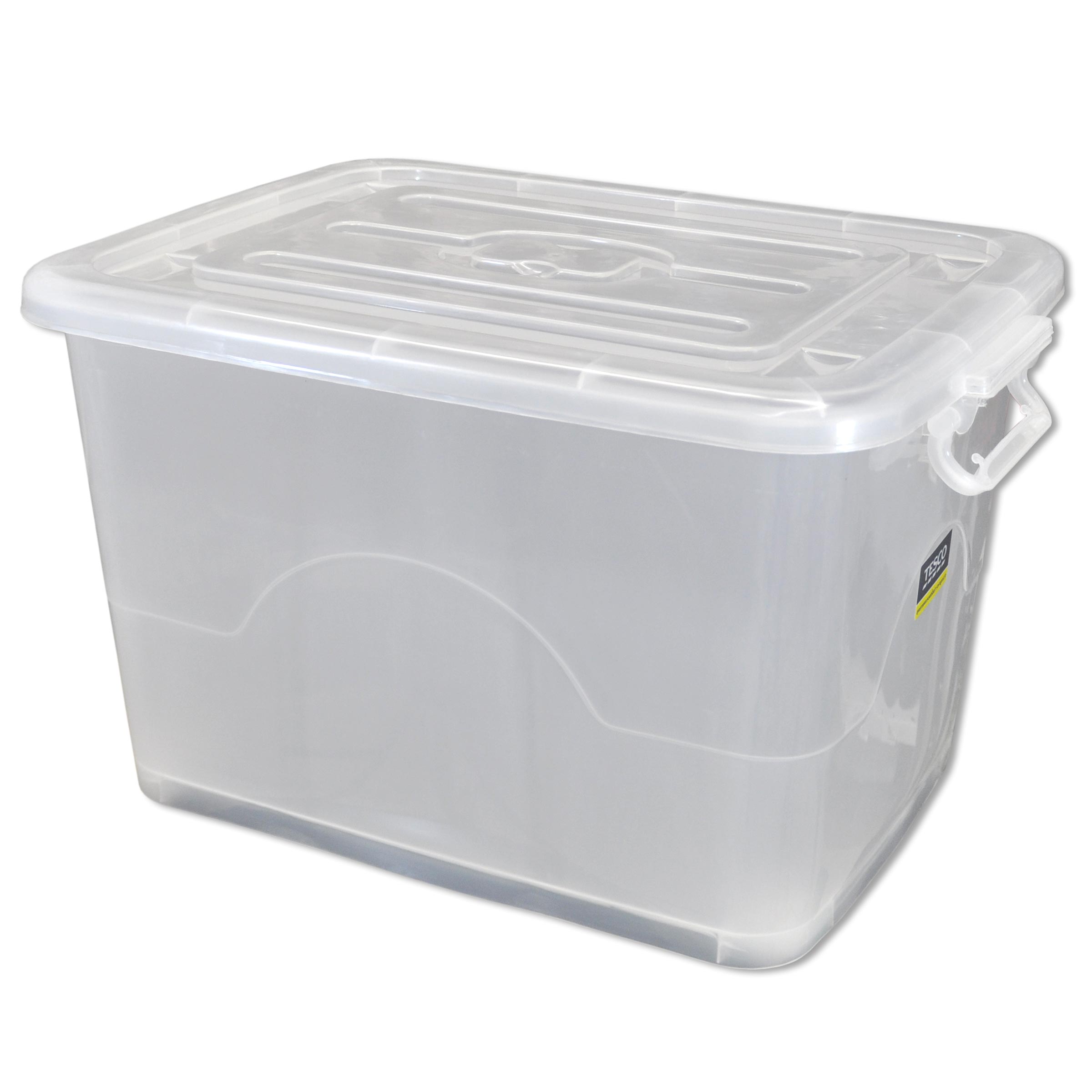 Rollenbox 95 Liter transparent