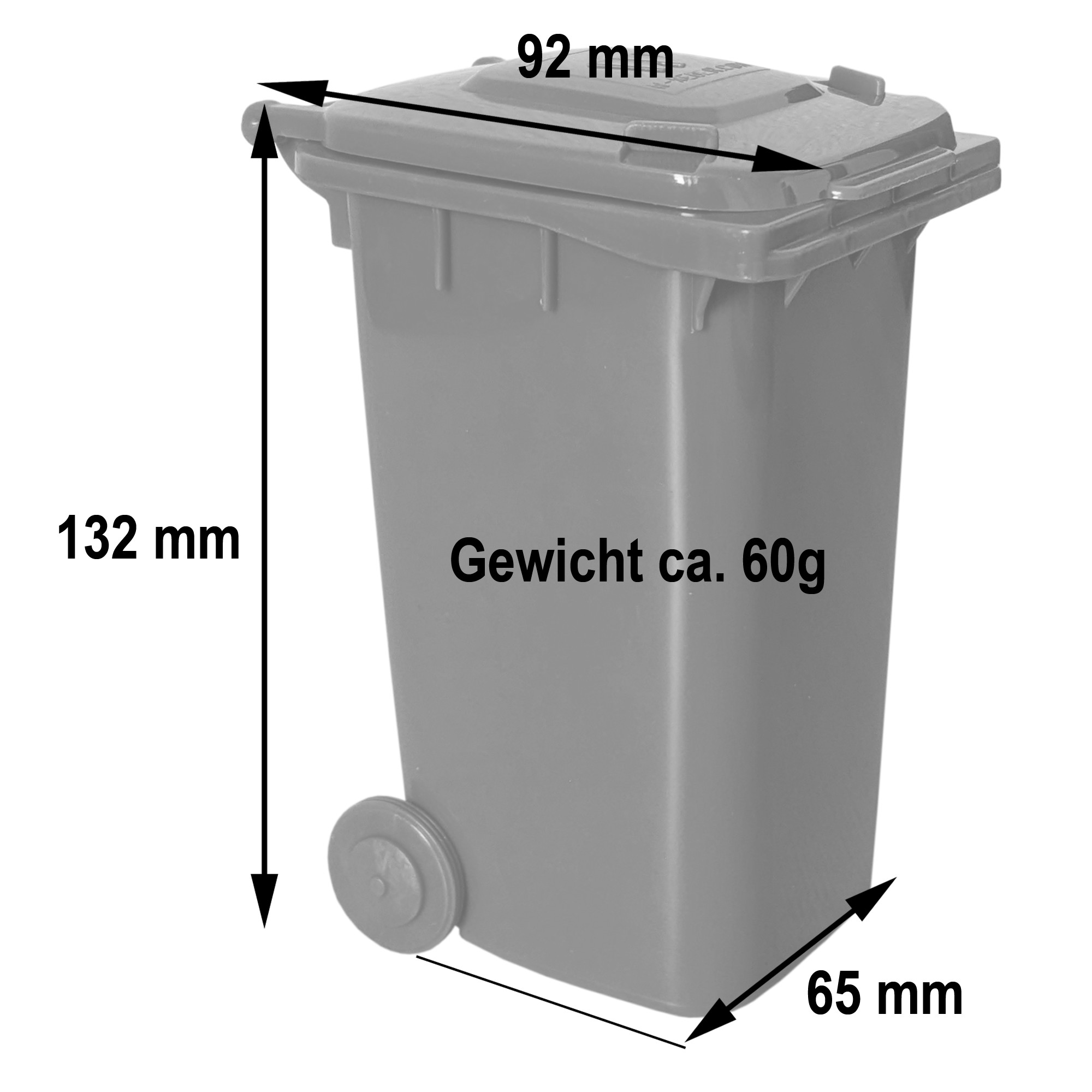 WEBER Miniaturmülltonnen MGB240