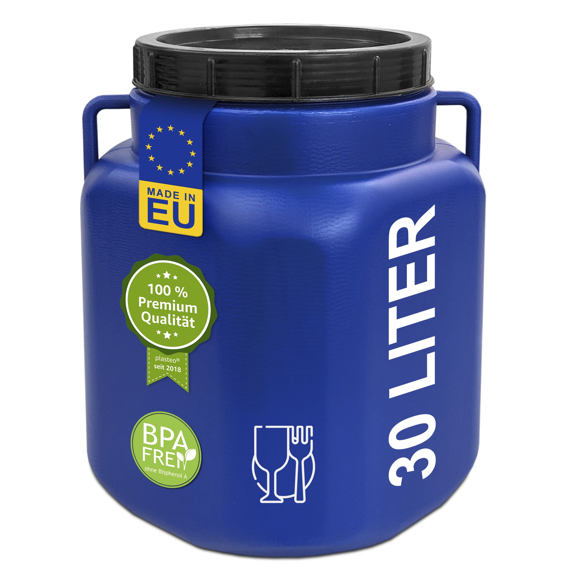 30 Liter Schraubdeckelfass eckig