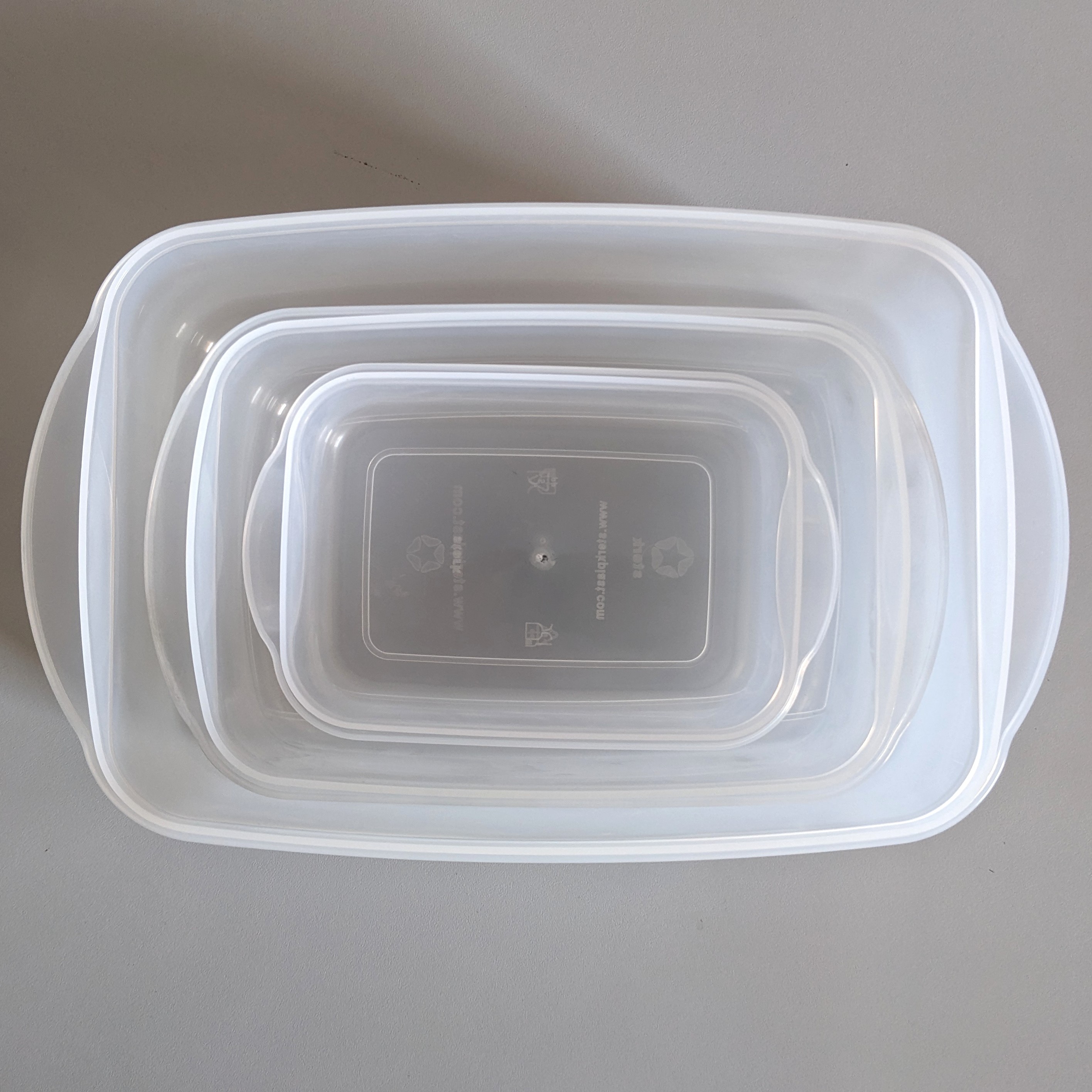 22564_1d 3er Set Lebensmitteldosen 0,45L + 1L + 2,2L