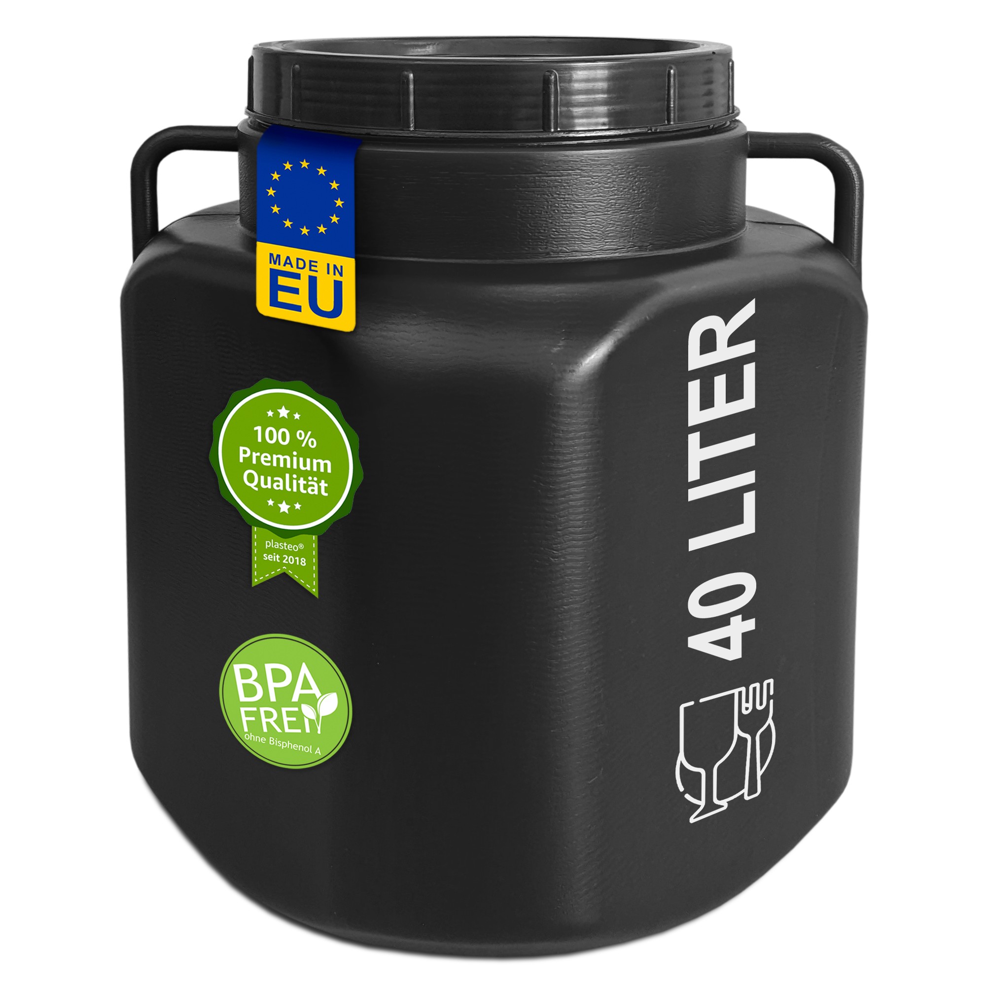 40 Liter Schraubdeckelfass eckig