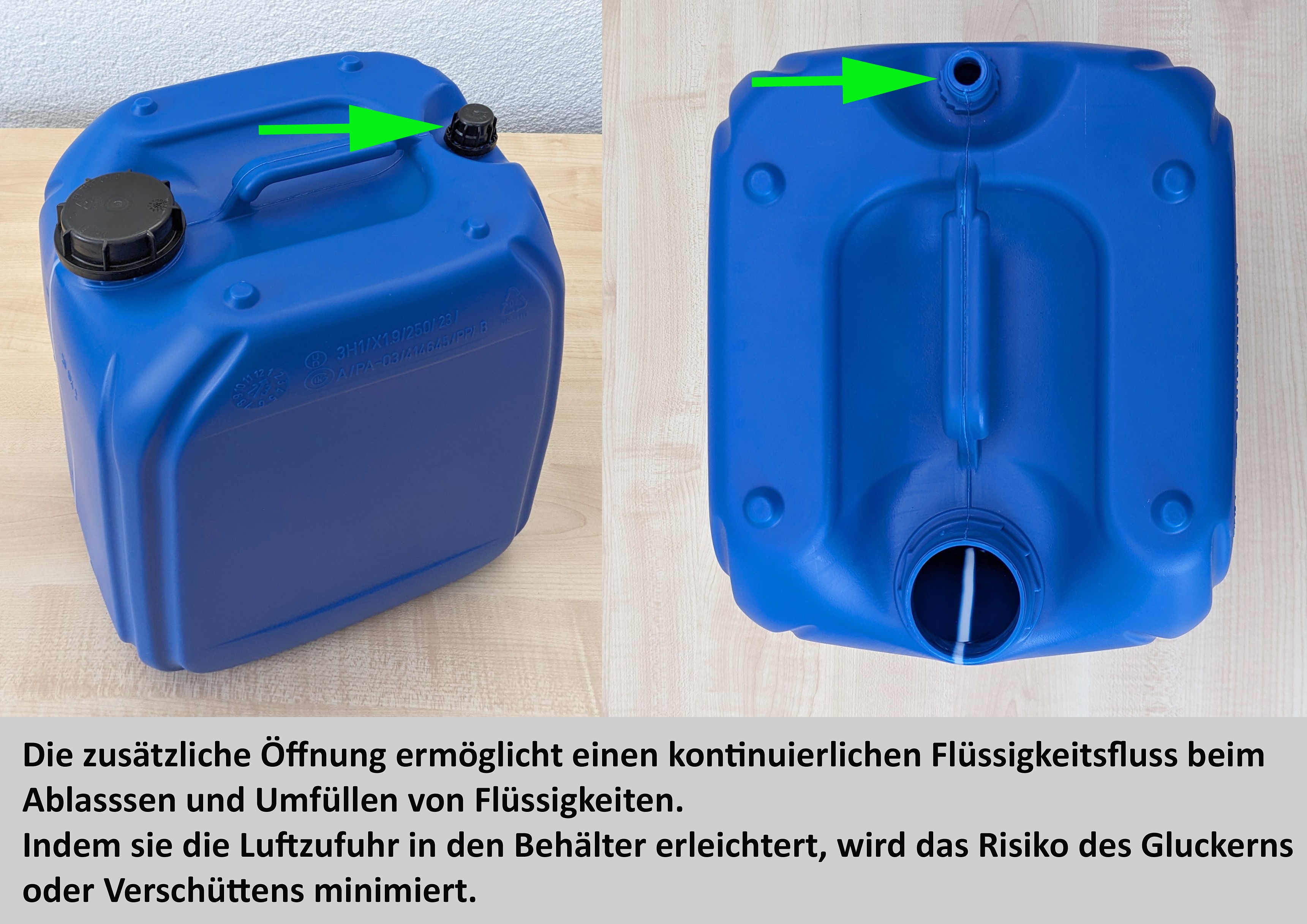 22479_1g 20 Liter Kanister Blau Gluckerfrei