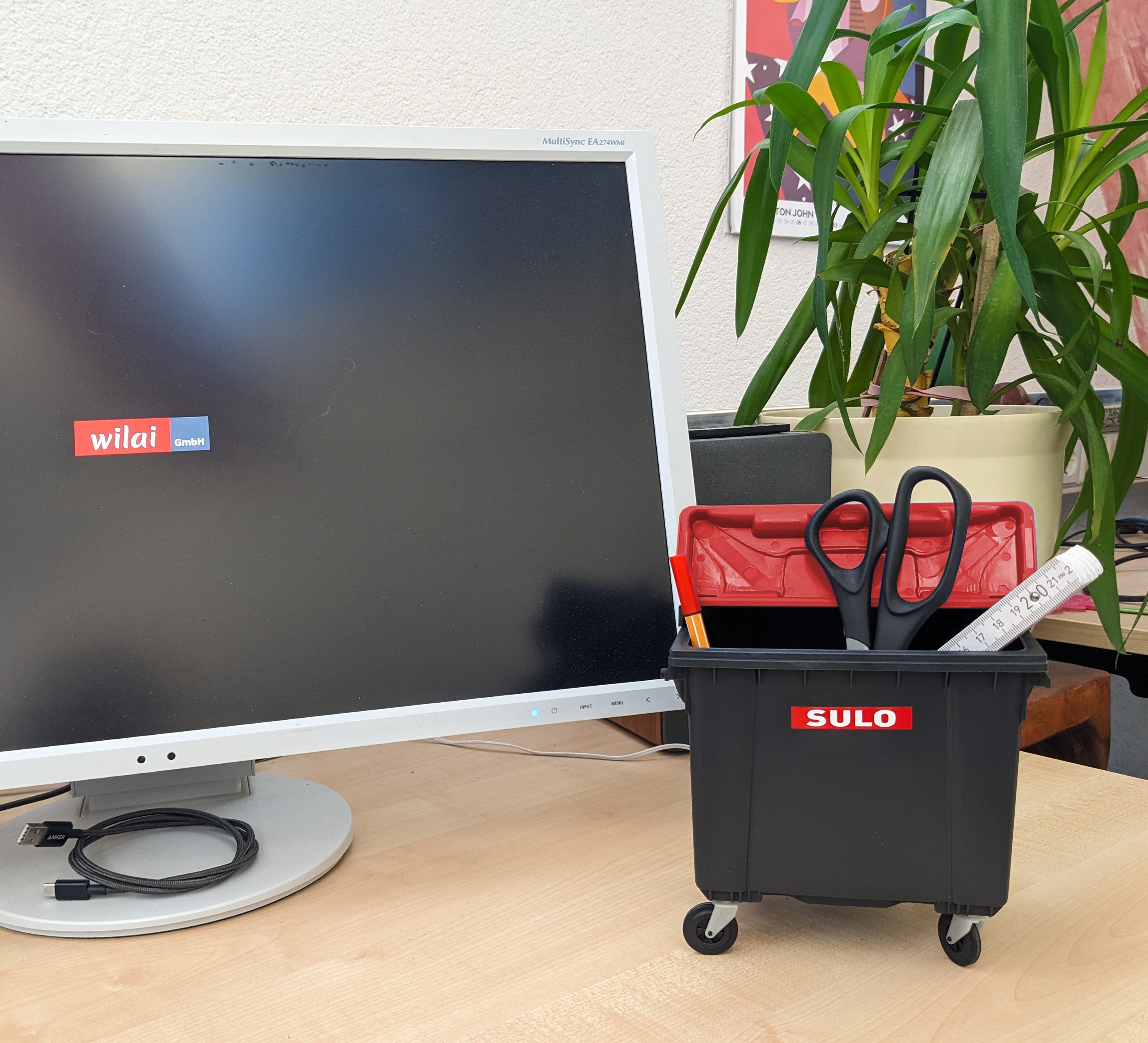 Mini Müllcontainer 1100 Liter Flachdeckel