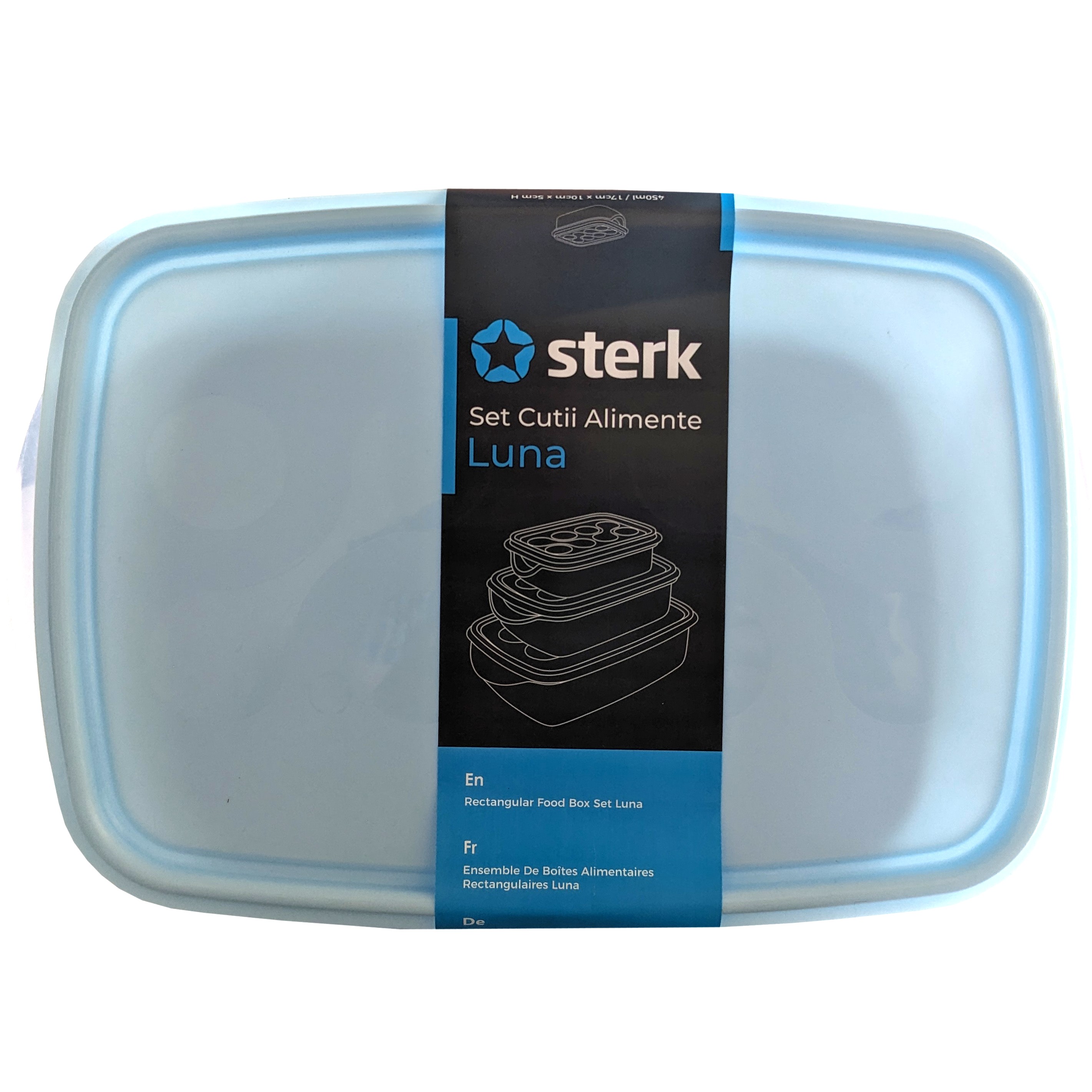 22564_1f 3er Set Lebensmitteldosen 0,45L + 1L + 2,2L