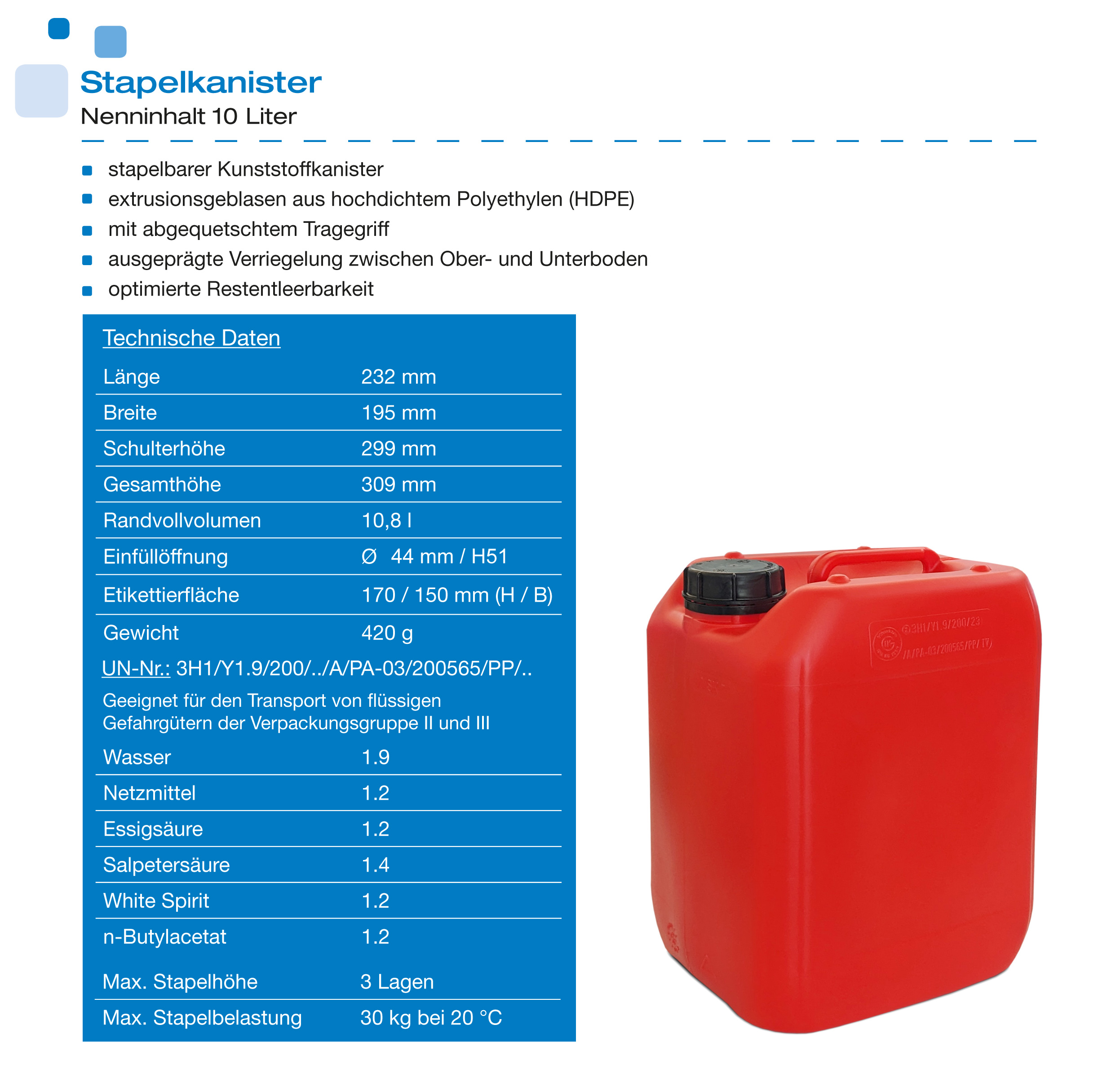 22270_1c 10 Liter Kanister Rot