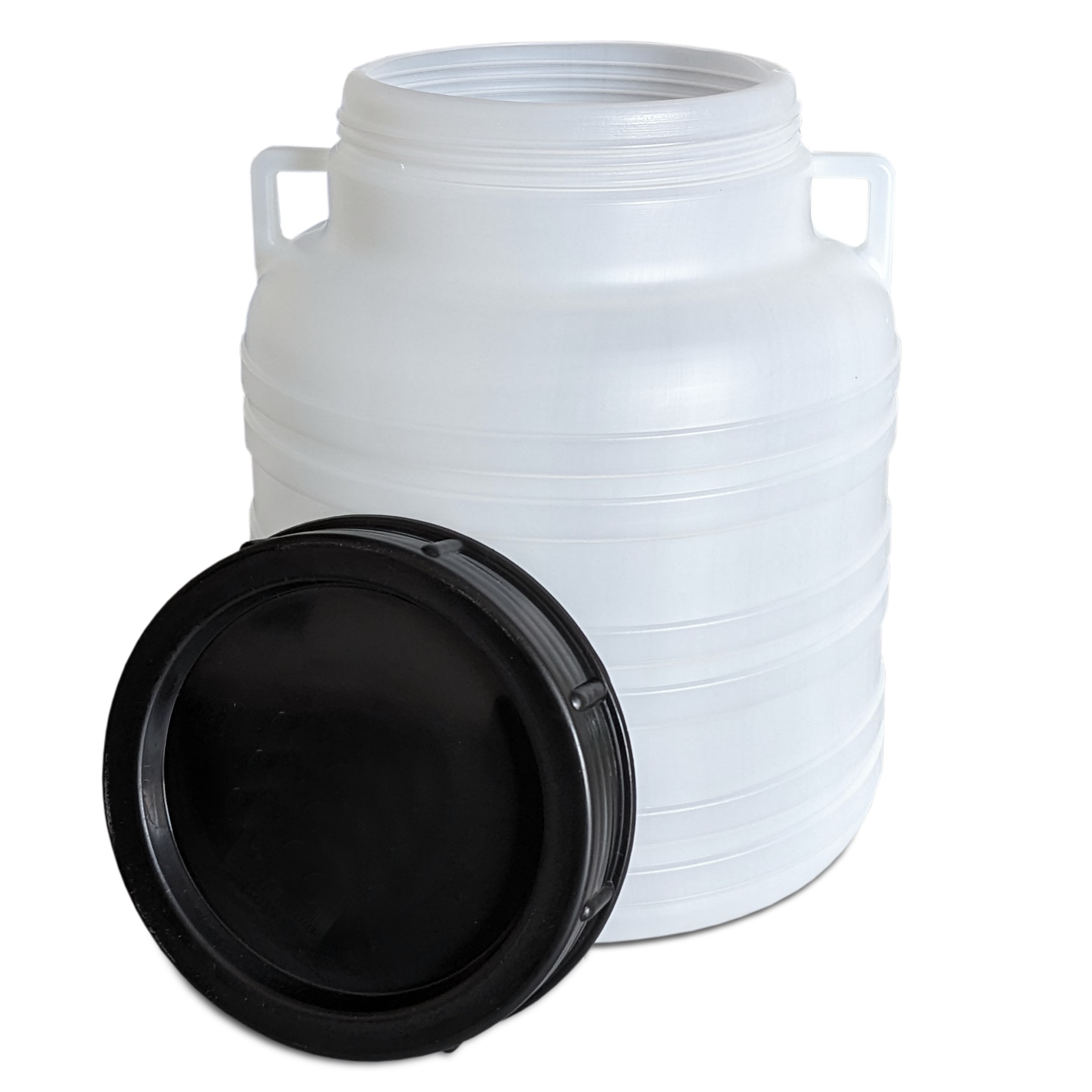 22525_1a 10 Liter Schraubdeckelfass Blau und natur