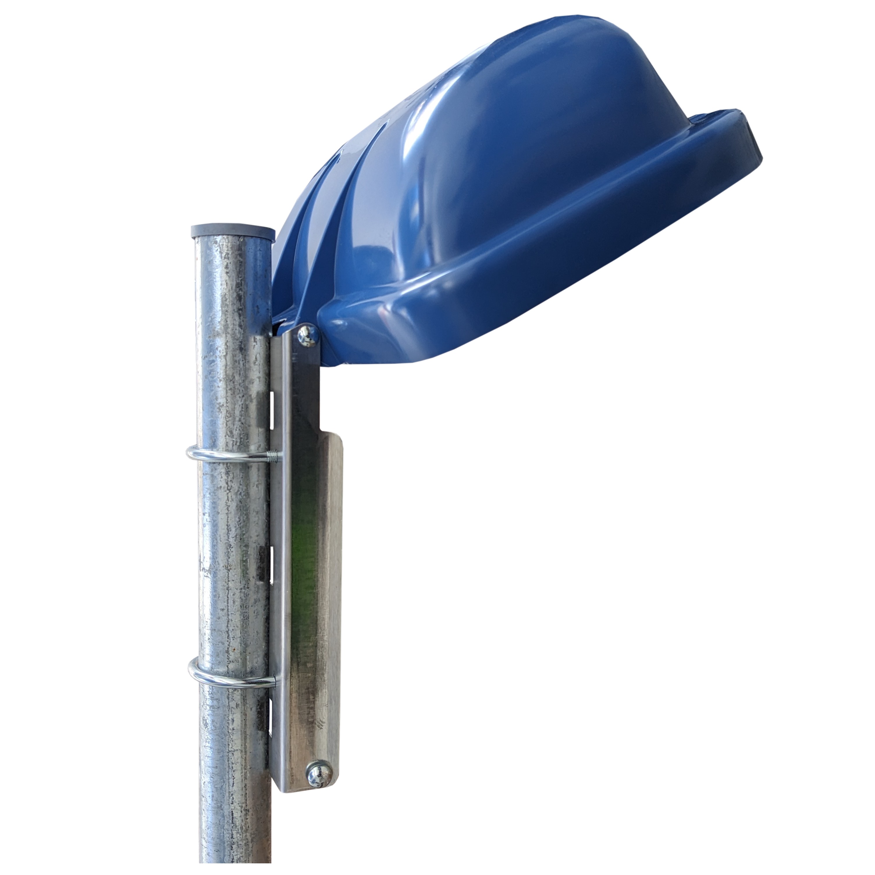 2 Rundstahlbügel für Sulo/Weber Papierkorb zur Montage an einem Rundrohr