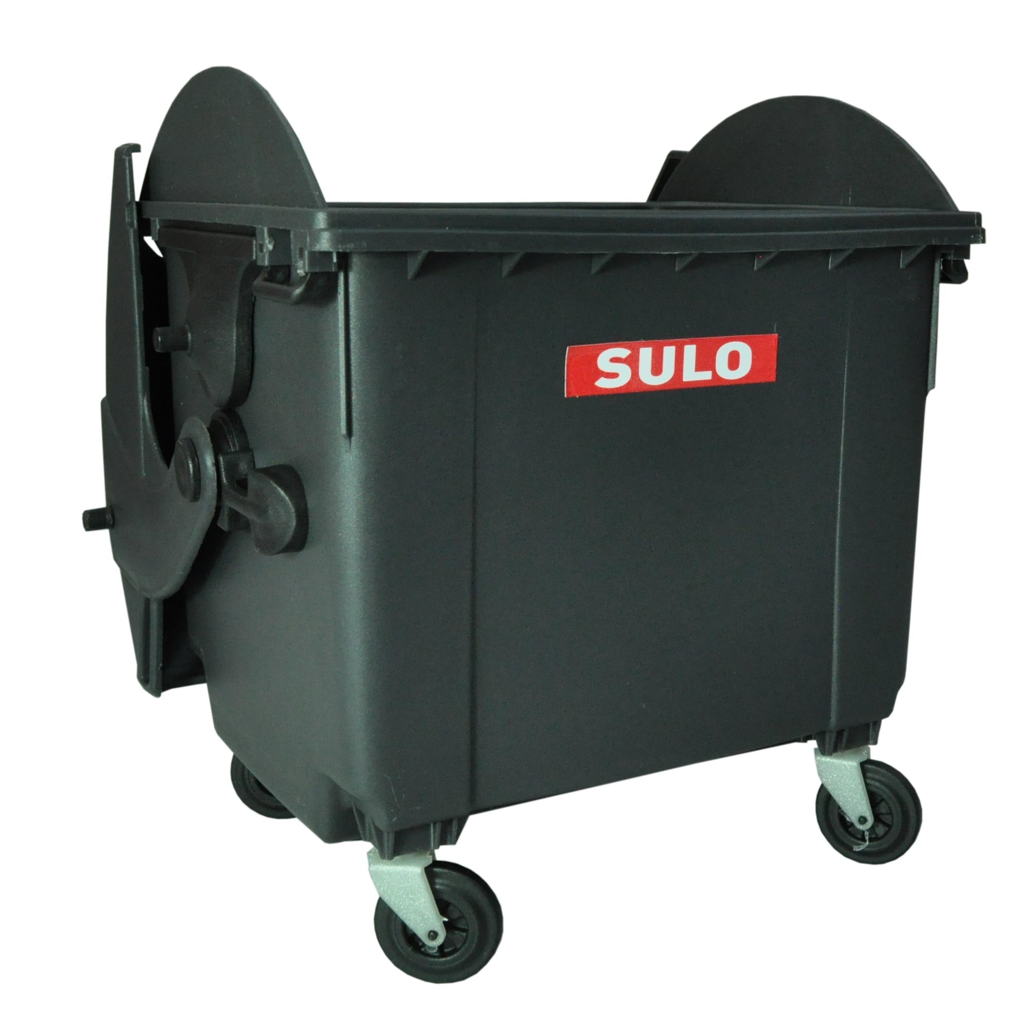 22101_1a Mini Müllcontainer 1100 Liter Runddeckel