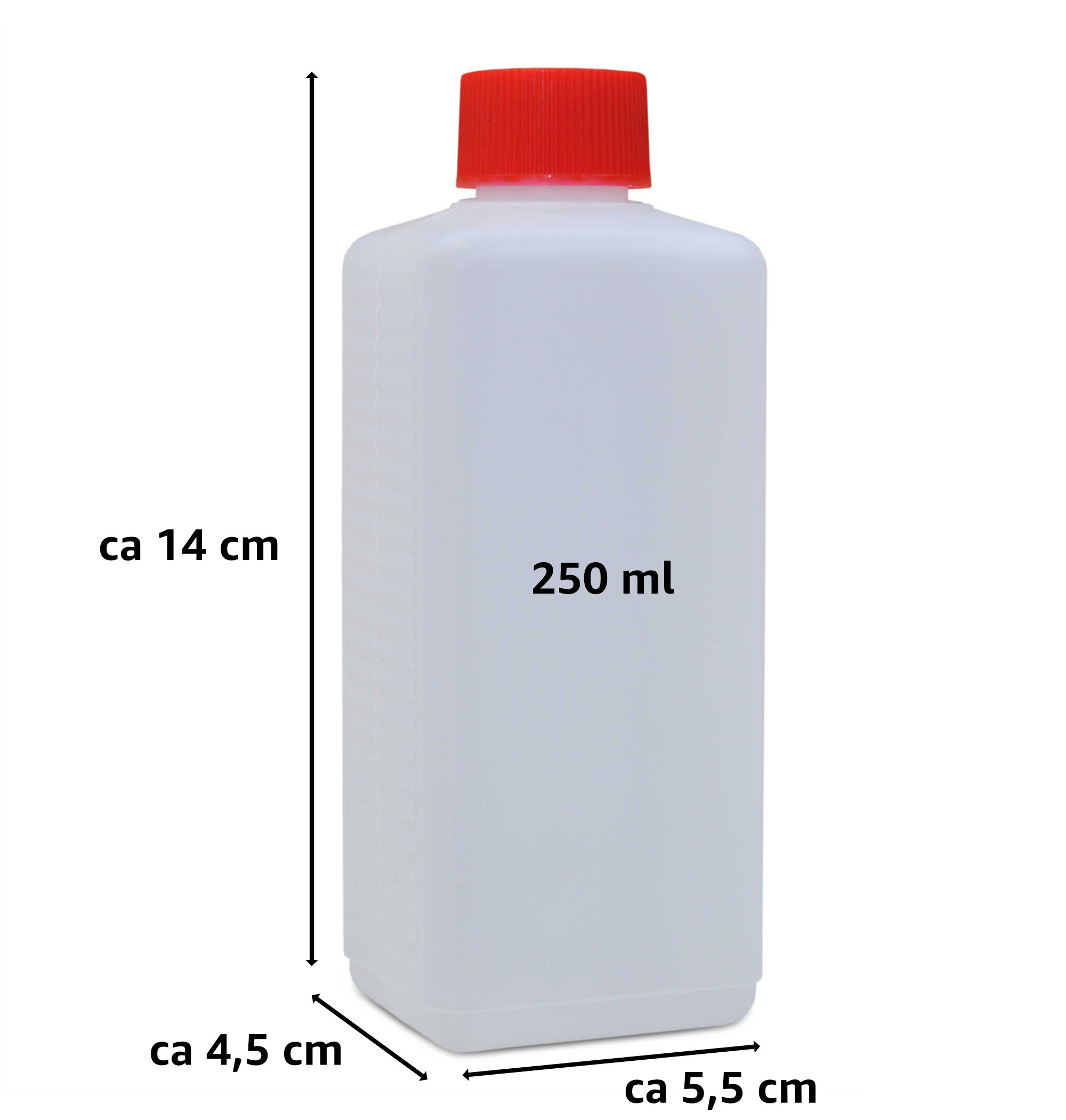 250 ml Enghalsflasche mit Schraubverschluss