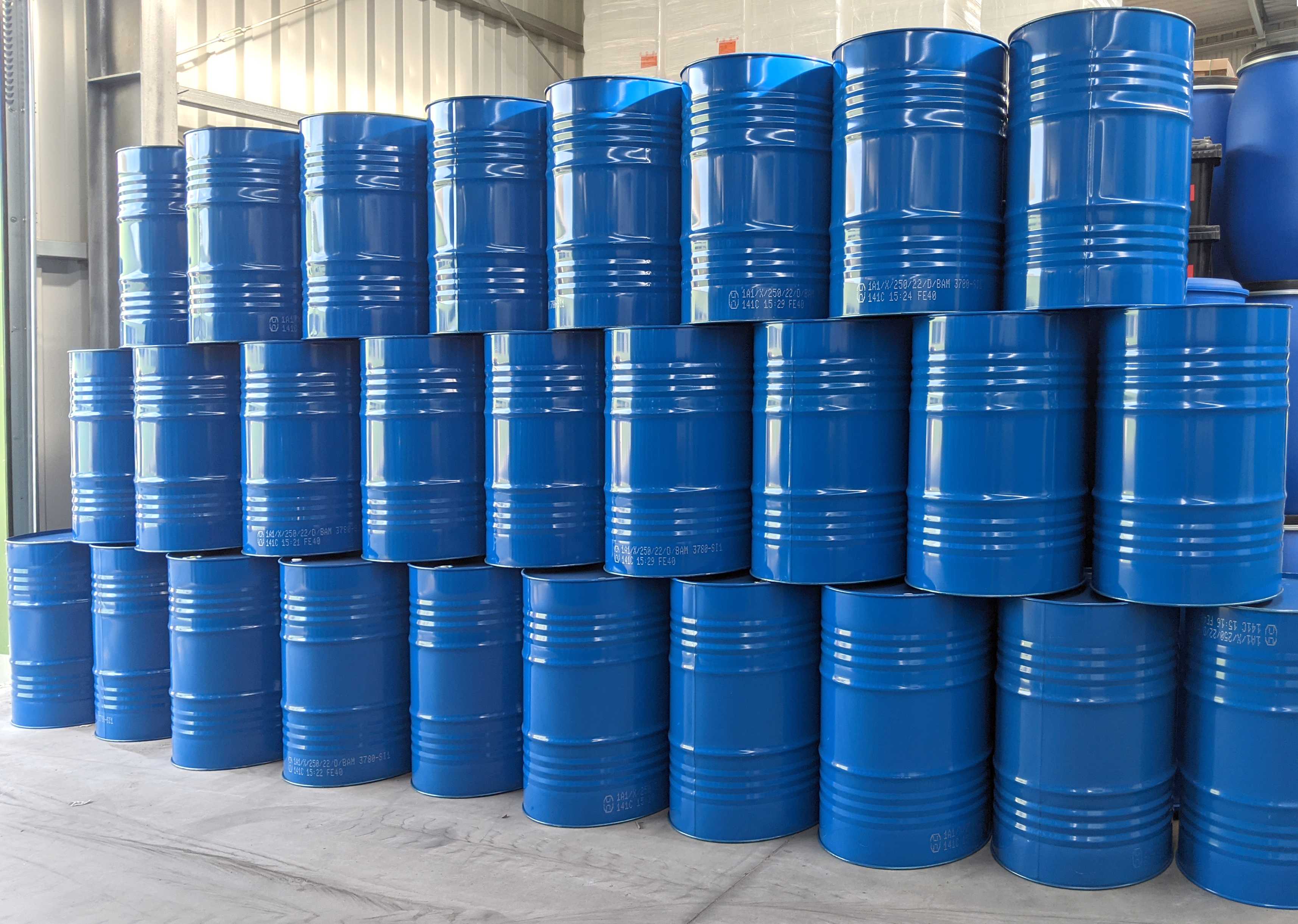 Spundfass 216 Liter blau