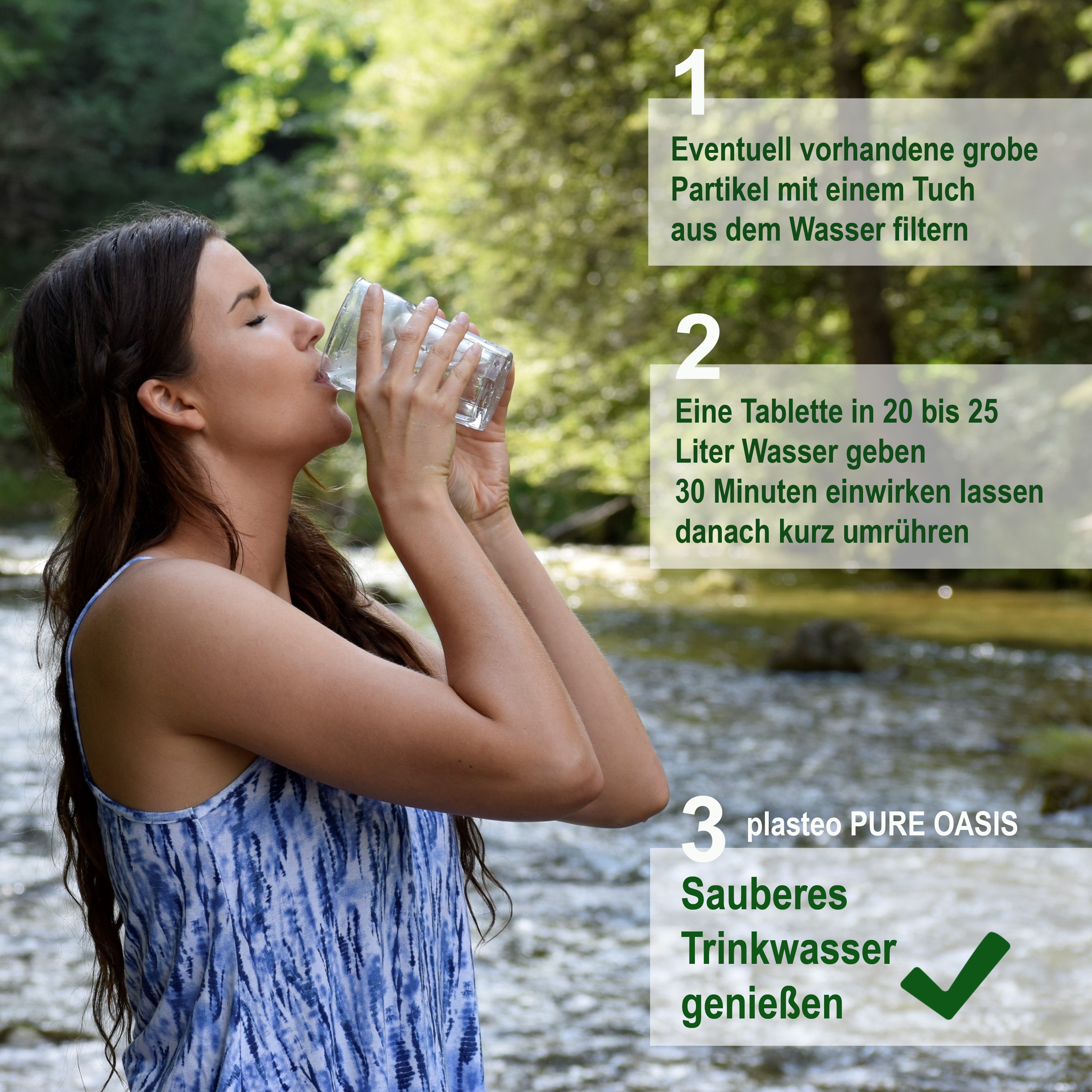 anleitung2t5cnMo03fkEOd PURE OASIS Wasserreinigungstabletten Wasserentkeimung | 100% keimfreies Trinkwasser in 30 Min