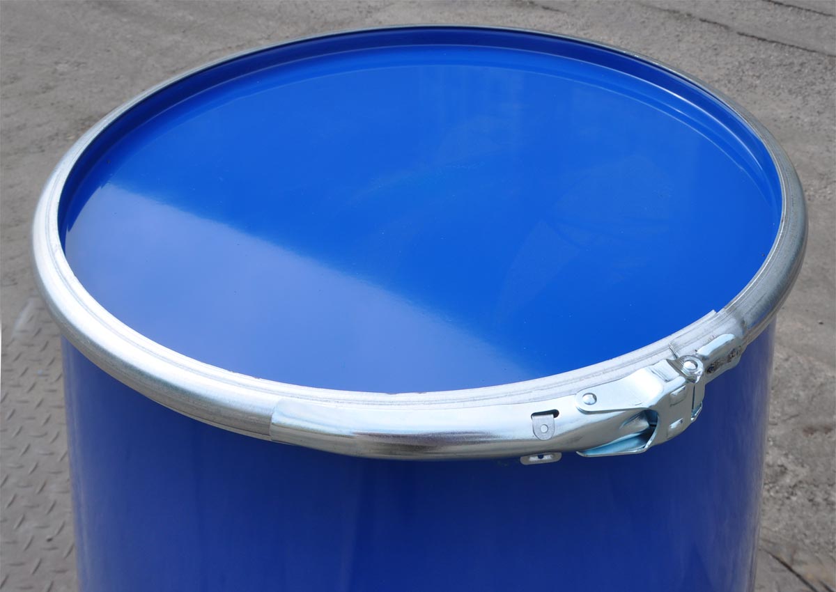 23026_1c Deckelfass 213 Liter blau