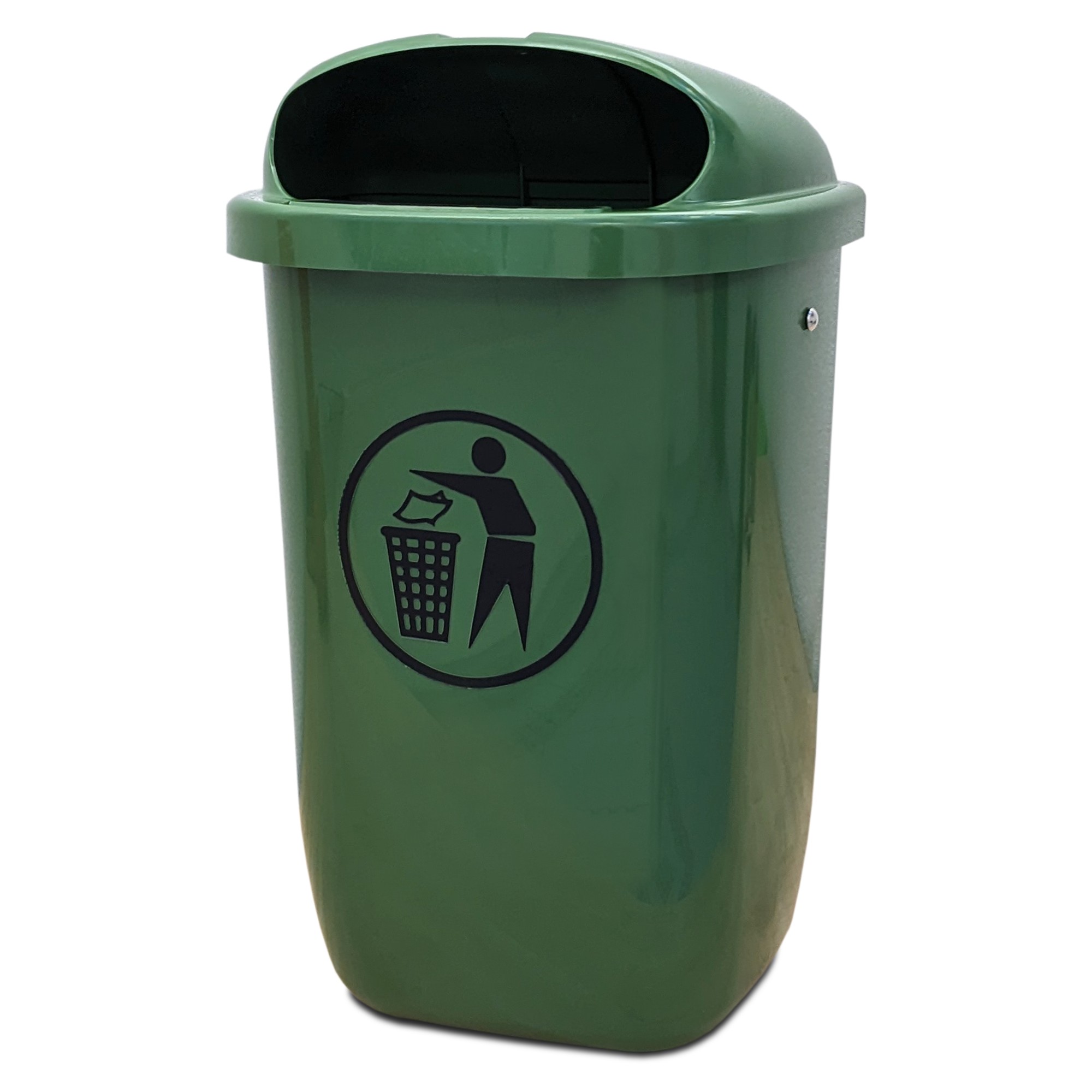 DIN Papierkorb Grün